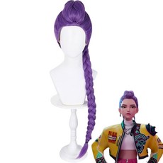 루미 가발 코스프레 케데헌 굿즈 시뮬레이션 헌트릭스 여아선물 파티 코스 프레 데몬헌터스, 1개, 케이팝