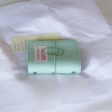 정품 sAmue 바인더 노트 5공 미니 M5 다이어리 휴대용, 1개, 민트 그린