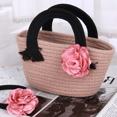 가방장식 올드로즈 꽃 코사지 인디핑크 8cm 꽃사지, 본상품