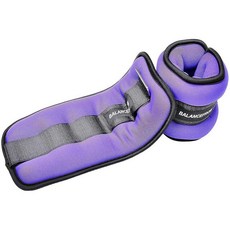 BalanceFrom Fully GoFit 웨이트 발목 손목 팔 다리 스포츠 제품 259610, 2.5 lbs each (5-lb pair), Purp