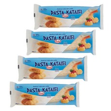 Elakis 그리스 카타이프 실타래 카다이프면 두바이초콜릿 두쫀쿠 냉동카다이프 200g x 4개세트, 4개