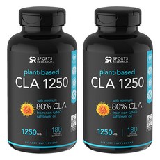 SR CLA紅花子油軟膠囊 1250mg, 2罐, 180顆