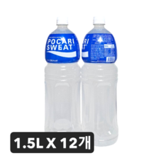 동아오츠카 포카리스웨트 이온음료 PET, 12개, 1.5L