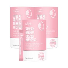 [옵션 선택] 내츄럴플러스 에버핏 저분자 콜라겐 비오틴 비타민C 60포 2/3통 (3/6개월분)