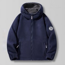 빛나는 판다남성 후리스재킷 가을 겨울 후드 넉넉한 사이즈 두꺼운 플리스 지퍼 외투