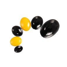 타원 반쪽눈 인형눈 인형코(14개) [3475] / 모루인형 코 뜨개 인형 눈, 8*10 검정, 14개