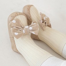 도트리본양말슈즈 보행기화