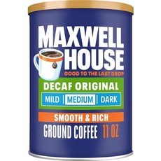 Maxwell House 오리지널 로스트 디카페 미디엄 그라운드 커피(29.3 oz Canister) 142884, 311g, 1개