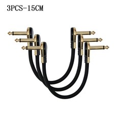 기타 패치 케이블 직각 15 CM 이펙트 14 30CM 페달용, 3PCS 15CM