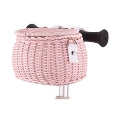 락모터스 자전거 킥보드 다용도 라탄바구니 바스켓 클래식 피크닉 보관함 크로스바, 1개, 연핑크