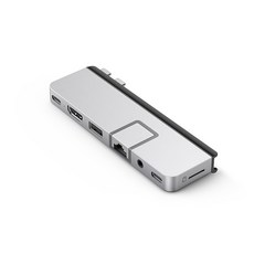 HyperDrive 7-in-2 USB-C Hub Magsafe 多功能 集線器 此商品適用, 1個, HYPER銀色7in2集線器,支援Magsafe