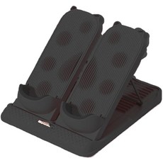 Tezewa 종아리 스트레칭을 위한 7.6cm(3인치) 1개의 다기능 휴대용 슬랜트 보드 마사지 기능이 있는 책상 밑용 발 받침대 조절 가능한 12단계 경사 204.1kg(