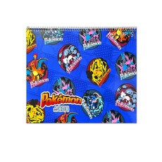 딜리고 초등 스프링 스케치북 포켓몬 5개 1세트 어린이용 아기스케치북 미술스케치북, 블루