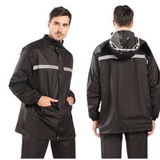 엔빙 방수 작업용 우의 상하의 세트 매쉬안감 오토바이 우비