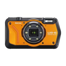 RICOH WG-6 오렌지 본격 방수 카메라 20미터 방수 충격에 잘 견디는 방진 내한, 1개