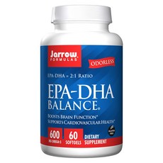 Jarrow 賈羅公式 EPA-DHA魚油軟膠囊 600mg, 1罐, 60顆