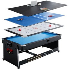 하키테이블 테이블하키 보드 풀 펜션 4-in-1 테이블 멀티, 2. 8ft VIPSHOP 3-in-One 색