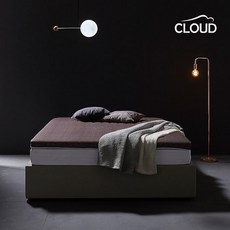 클라우드 플러스 천연라텍스 토퍼 매트리스 7.5cm 킹, 마크브라운
