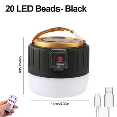 Anpro Solar 캠핑 스트링 라이트 4 in 1: 39.4피트 초장거리 150LED 3600mAh 야외 태양광 및 USB 충전식 리모컨 하이킹용 휴대용, 03 Solar Charge- Black