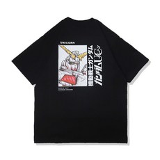 Gundam건담티셔츠 프린팅 반팔 여름 남성 베이직티셔츠