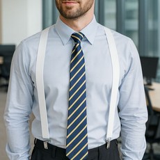 컬러 정장 멜빵 서스펜더 화이트 바지 멜빵끈art9+3hgS