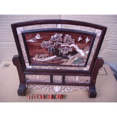 小o結緣館 仿古家具悠閒山水小屏風(酸枝)18x5x17 (快速到貨專區)