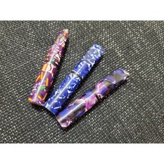 【極致雕工】現貨樹玉濾嘴 牛角濾嘴 玉石濾嘴 黑迷彩 粉紅炫彩 石曜琥珀 樹玉 9mm濾芯 大象 閃電, 1個, 三色日月, 三色日月