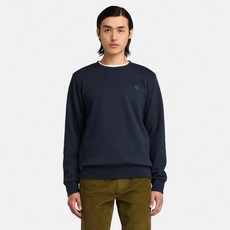 팀버랜드 트리 로고 다크 사파이어 블루 브러쉬백 약기모 크루넥 맨투맨 A5SF82125358