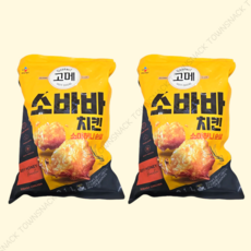 cj제일제당 간편 야식 안주 [고메 소바바치킨] 소이허니 순살 375g, 1.1kg, 2개