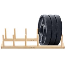 [ 879500 ] CroBlissful 홈 헬스장용 웨이트 랙 목재 수평 길이 95.9cm(37.8인치) x 너비 26.9cm(10.1인치) 높이 18.9cm(7.08인치)