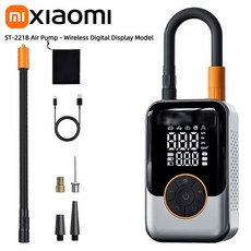 무선 자동차 타이어 공기 주입기 휴대용 에어 컴프레서 전동 펌프 자전거 오토바이, 01 Black