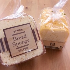 Baker 麵包造型海綿 清潔海綿5片裝 烤焦吐司造型, 1個, 烤焦吐司