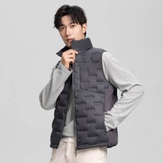 防風立領鋪棉馬甲外套 - 保暖寬鬆工裝休閒飛行夾克