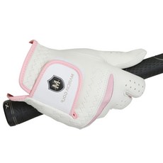 Marcia 골드M 올양피 골프장갑 여성용 (왼손1장) 또는 (오른손1장), 횐색, 1개, [오른손에착용1장]