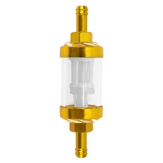 8mm/0.31 "CNC 알루미늄 합금 유리 바이크 오토바이 가스 연료 가솔린 오일 필터 모토 액세서리 ATV 먼지, 01 금, 01 금