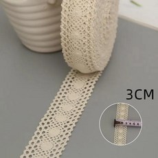 야드 코튼 레이스 트림 리본 베이지 바느질 패치 워크 크로 뜨개질 의류 드레스 봉제 직물, as show, 5yards, 1개