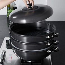 통 42cm 조리냄비 단단한 요리 경질 솥 유진토스코 3단 83989ea 1개, 구성품