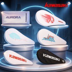 가와사키 배드민턴가방 라켓 헤드 풀 커버 케이스 크로스백 가벼운 미니 보관 수납, 4. 오로라 페인팅, 1개