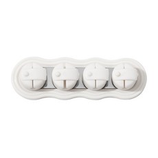 矽膠磁吸理線器 磁吸固定隨拿隨用, 白色, 1套