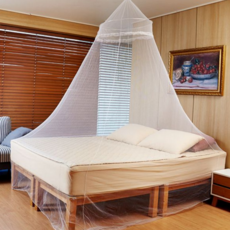 침대 모기장 공주풍 캐노피 접이식 원형 모기장 대형 여름