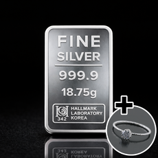 5돈 순은 실버바 999.9% 포나인 18.75g 돌잔치 생일 선물 축하 은테크 은투자 보증서