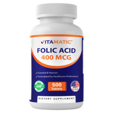 비타매틱 엽산 400 mcg - 500 채식용 정제, 6개