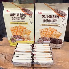黑松露奇亞籽蘇打餅乾酥脆鹹甜獨立包裝健康零食新選, 320公克, 1個