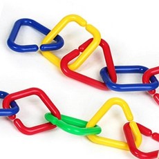 연결고리 도형끼우기 학습교구 고리끼우기 유아게임