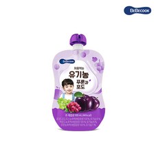 베베쿡 처음먹는 유기농 주스, 푸룬과포도, 100ml, 1개