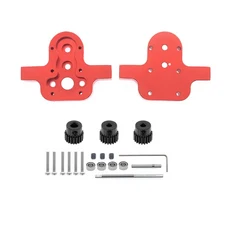 MN D90 D91 99 99s/WPL B14 B24 C14 C24 C34 RC 자동차 업그레이드 액세서리 용 금속 370 변속기 기어 박스, 02 Red