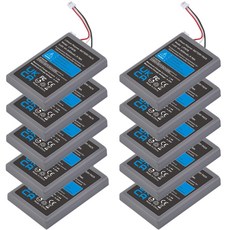 소니 PS5/플레이스테이션 5 듀얼센스 CFI-ZCT1W 무선 컨트롤러용 2650mAh LIP1708 충전식 배터리, [06] 10x Battery