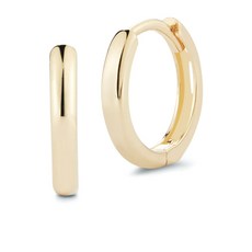마테오 14K 옐로 골드 스몰 후프 이어링