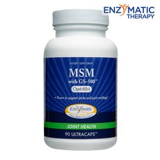 ENZYMATIC THERAPY MSM無麩質無糖膠囊 GS-500, 1罐, 90顆