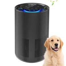 STEALTH 가정용 알레르기 반려동물 털 비듬 꽃가루용 공기 청정기 H13 트루 헤파 3-in-1 필터 에어 클리너 오존 프리 24db 수면 모드 노인 방 기숙사 침실용, STEALTH 가정용 알레르기 반려동물 털 비듬 꽃가루, 회색